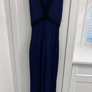 VENUS Navy and Black Maxi Dress